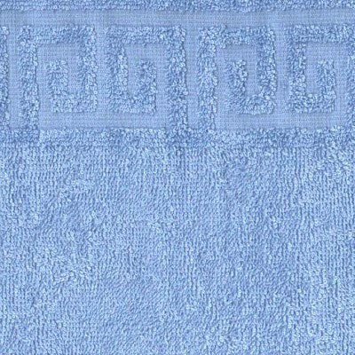 Полотенце махровое гладкокрашеное - Голубое