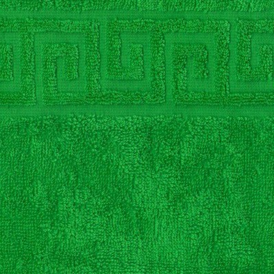 Полотенце махровое гладкокрашеное - Зеленое 