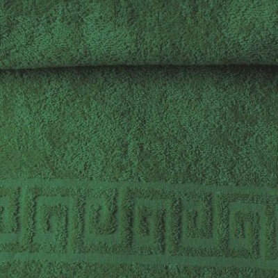 Полотенце махровое гладкокрашеное - Темно зеленое