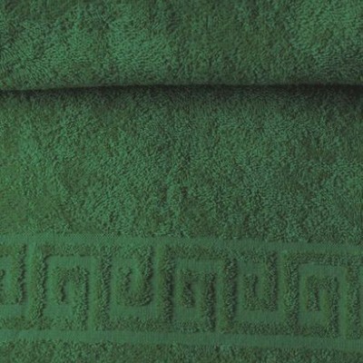 Полотенце махровое гладкокрашеное - Темно зеленый 