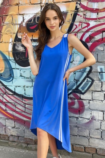 Платье 8090 синий (РАСПРОДАЖА)