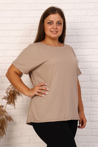 Футболка 19511 - бежевый (НТ) Футболка 19511 - бежевый (НТ)