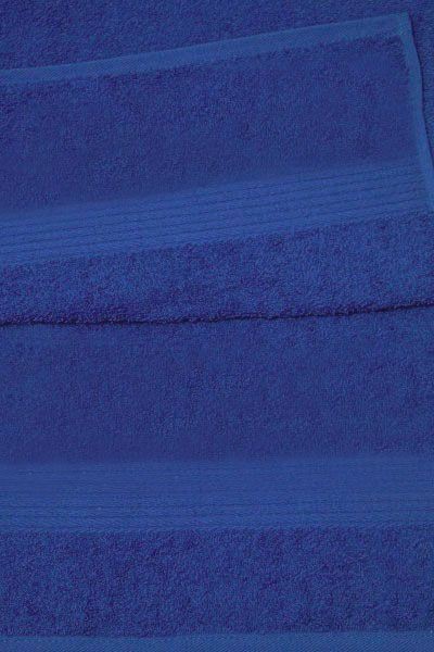 Полотенце махровое  - Эконом темно-синий 634 бордюр косичка (И.Т)
