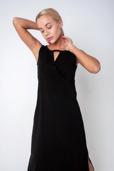 Платье -  П 802 черный (НЖ)