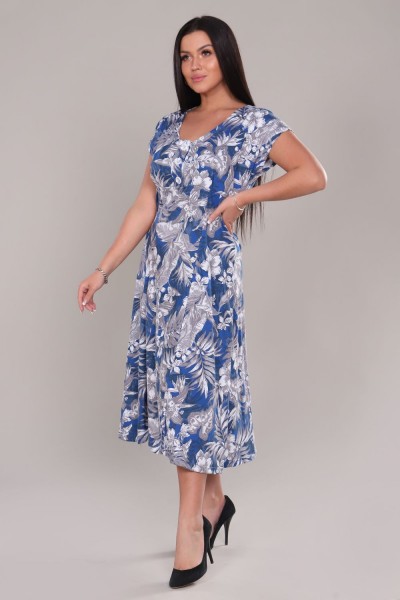 Платье 6736 - синий (НТ)