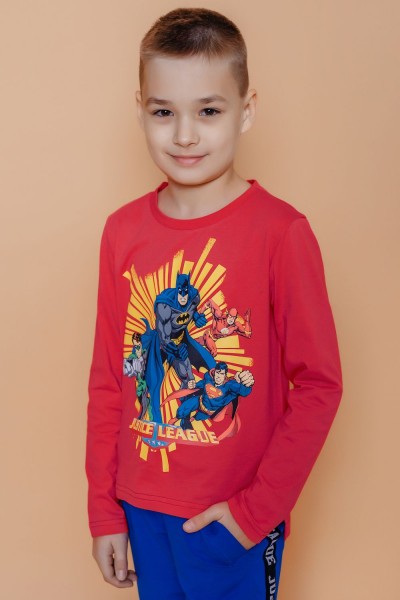 Футболка 22742 детская SUPERMAN и ЛИГА СПРАВЕДЛИВОСТИ - красный (НТ)