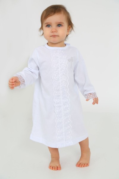 Крестильная рубашка арт. НКР - белый (НТ) Крестильная рубашка арт. НКР - белый (НТ)