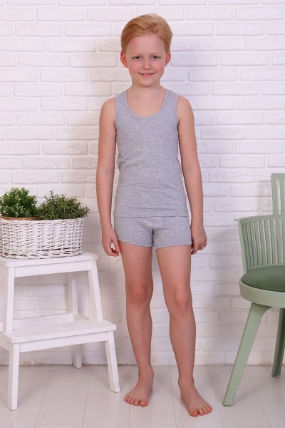 Комплект белья 31022 детский - серый меланж (НТ)