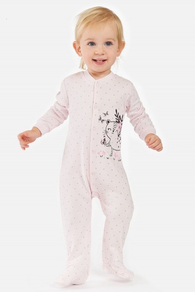 Комбинезон нательный для девочки N2022-2 - розовый (НТ) Комбинезон нательный для девочки N2022-2 - розовый (НТ)