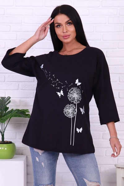 Туника 4489 - черный (НТ)