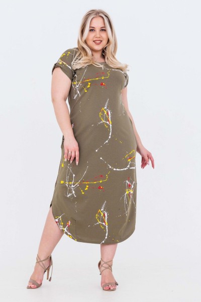 Платье 46507 - хаки (НТ)