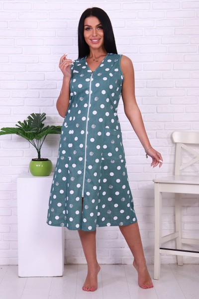 Халат 6751 - зеленый горох (НТ) Халат 6751 - зеленый горох (НТ)