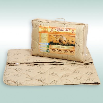 Одеяло - стандартное верблюжья шерсть в тике 300 гр-м (NSD)