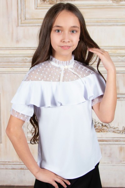 Блузка для девочки SP0202.3 - белый (НТ)