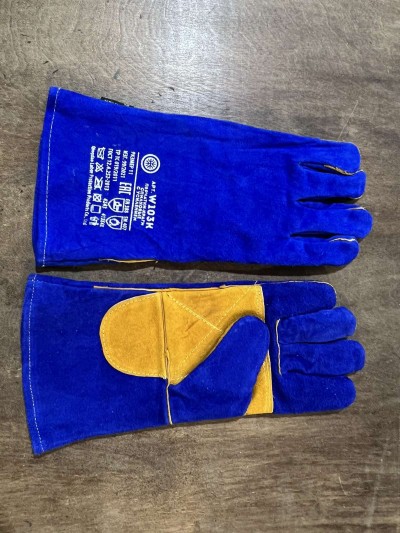 Перчатки Крага с кевларовой нитью синие  ( упаковка 1 пара )