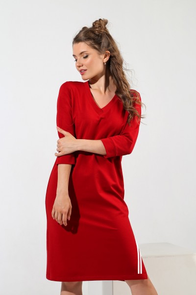 Платье Скайп.1 красный (ВИТ)