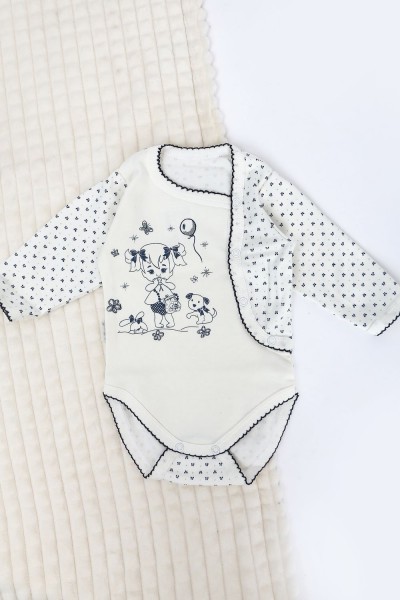 Боди 201401-3 длинный рукав - синий (НТ)