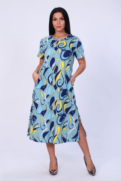 Платье 70024 - синий (НТ)