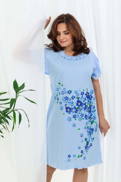 Сорочка 21563 - голубой (НТ)