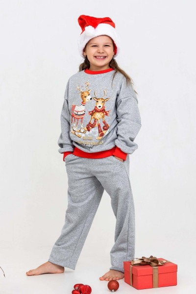 Костюм 21566 - серый меланж (НТ) Костюм 21566 - серый меланж (НТ)