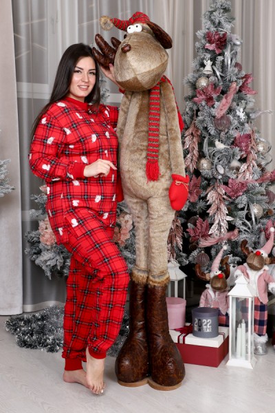 Пижама Рождество 3 красный (ВСЕ)
