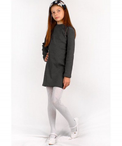 Платье для девочки 83012-ДШ19 - серый (НТ)