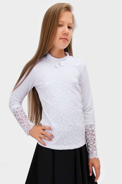 Блузка для девочки S62995 - белый (НТ)