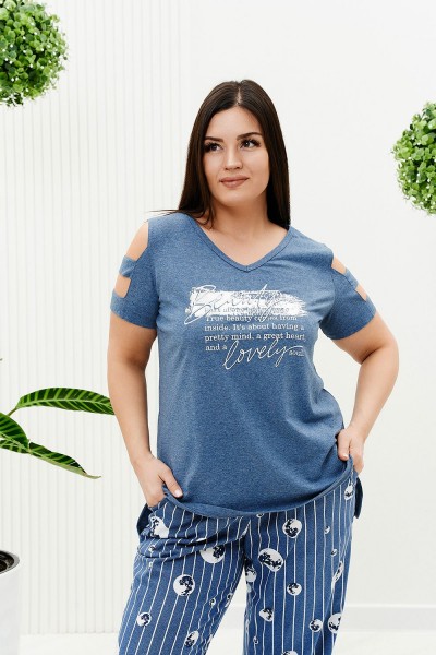 Туника 9146 - джинс (НТ)