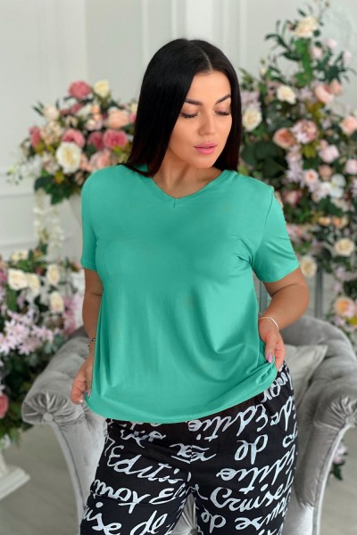 Футболка 9062 - морская волна (НТ) Футболка 9062 - морская волна (НТ)