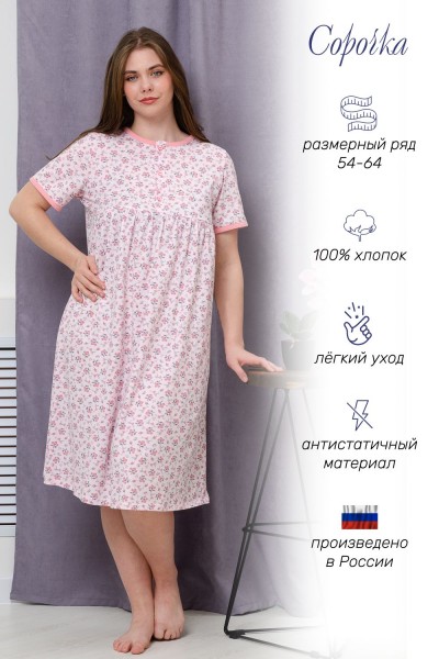 Сорочка 42289 - цветы (НТ)