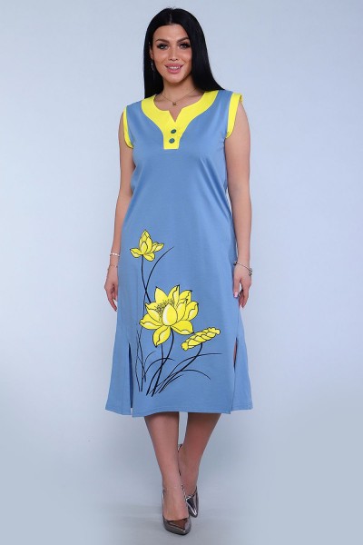 Платье 71063 - голубой (НТ)