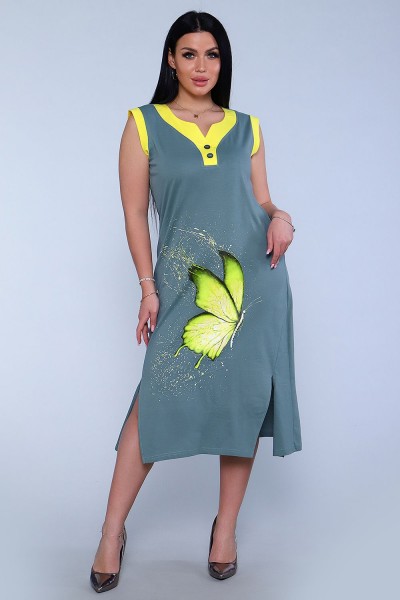 Платье 71063 - оливковый (НТ)