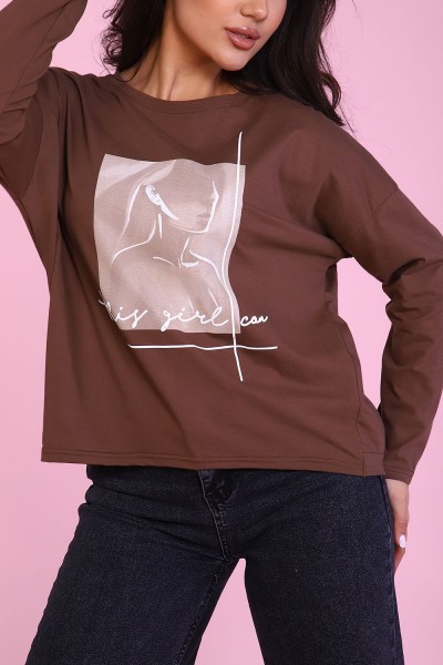 Туника 80010 - шоколад (НТ)