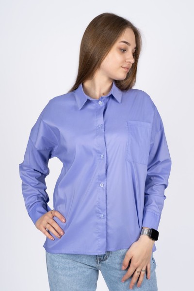 Джемпер (рубашка) женский 6359 - сиреневый (НТ)