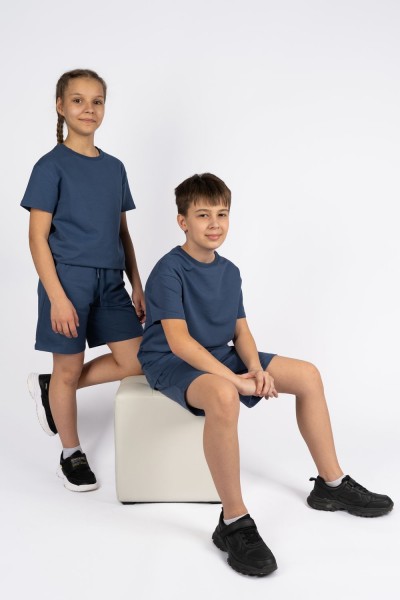 Комплект детский 42100 (футболка + шорты) - ниагара (НТ)