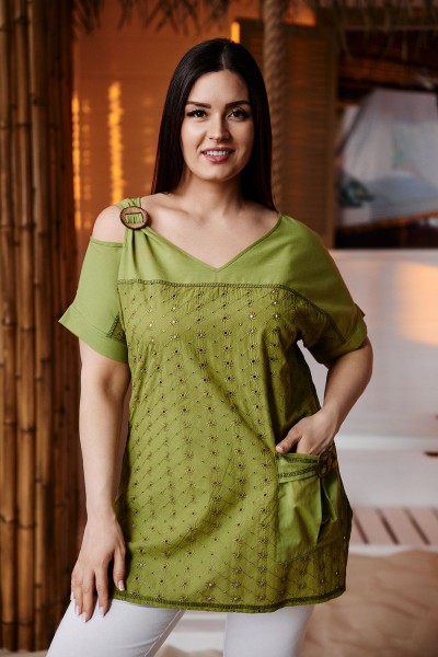 Туника 9182 - зеленый (НТ)