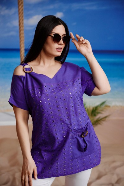 Туника 9182 - фиолетовый (НТ)