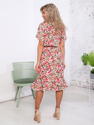 Платье Кармен цветы (AD)