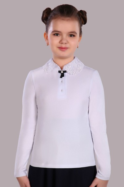 Блузка для девочки Рианна Арт.13180 - белый (НТ)