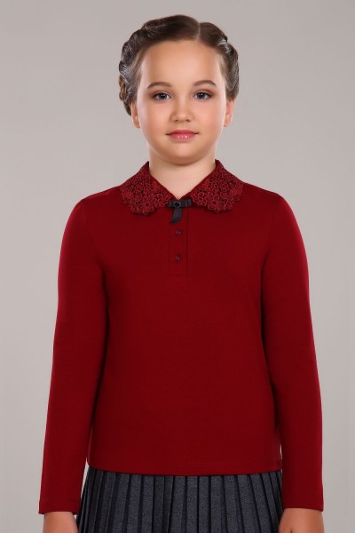 Блузка для девочки Рианна Арт.13180 - бордовый (НТ)