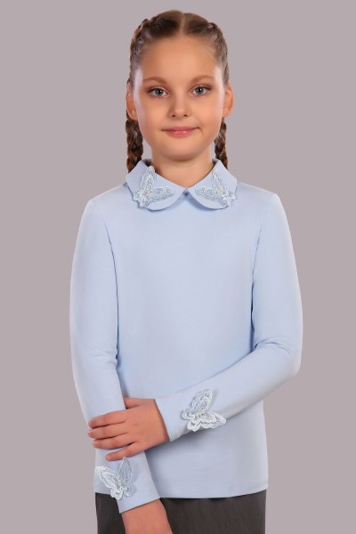 Блузка для девочки Камилла арт. 13173 - светло-голубой (НТ) Блузка для девочки Камилла арт. 13173 - светло-голубой (НТ)