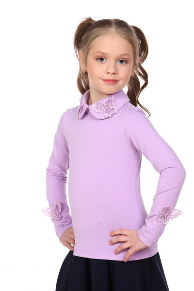 Блузка для девочки Камилла арт. 13173 - светло-сиреневый (НТ)