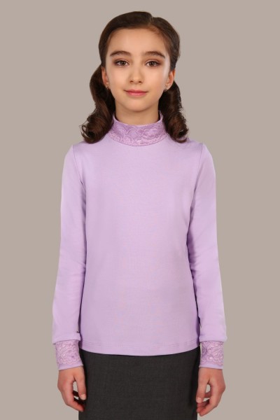 Блузка для девочки Дженифер арт. 13119 - светло-сиреневый (НТ)