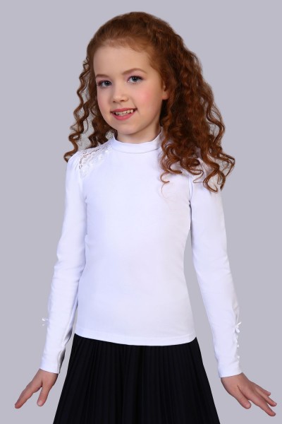 Блузка для девочки Алена арт. 13143 - белый (НТ)