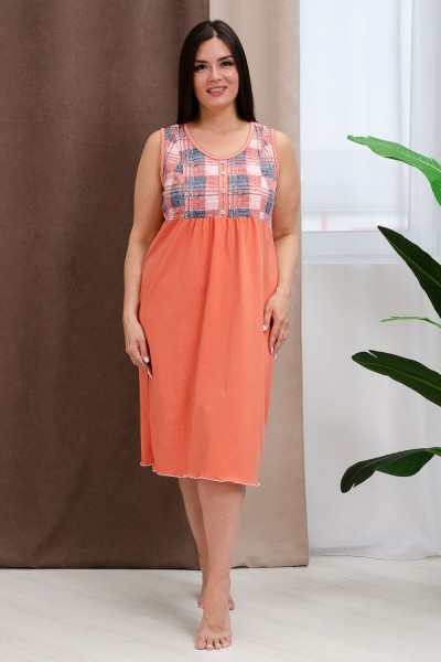 Сорочка 9093 - персик (НТ)