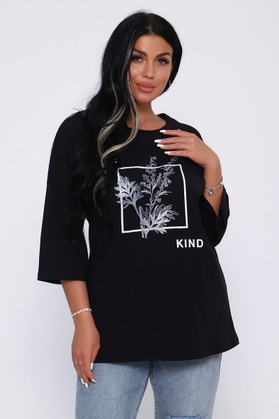 Туника 80020 - черный (НТ)