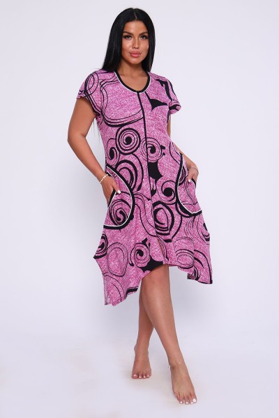 Халат 39028 - малина (НТ)