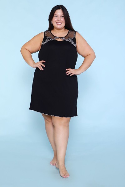 Сорочка 6425 - черный (НТ)