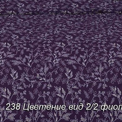 Простыня бязь ЛЮКС Цветение  238-2-2 фиолетовый (И.Т)