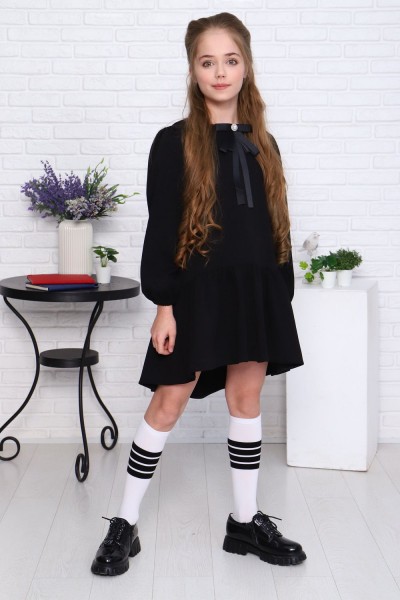 Платье для девочки Арт. 13275 - черный (НТ)
